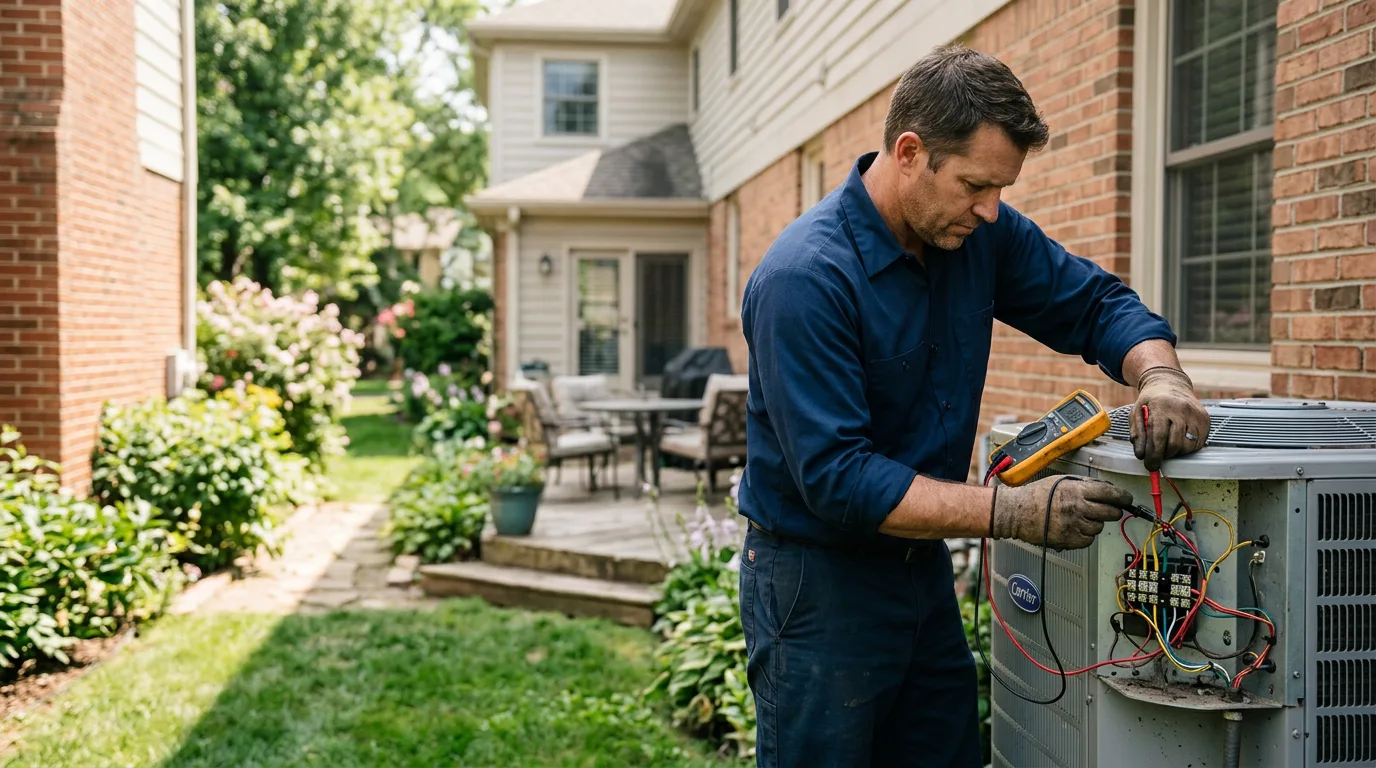 HVAC technician working near Fort Thomas, KY
